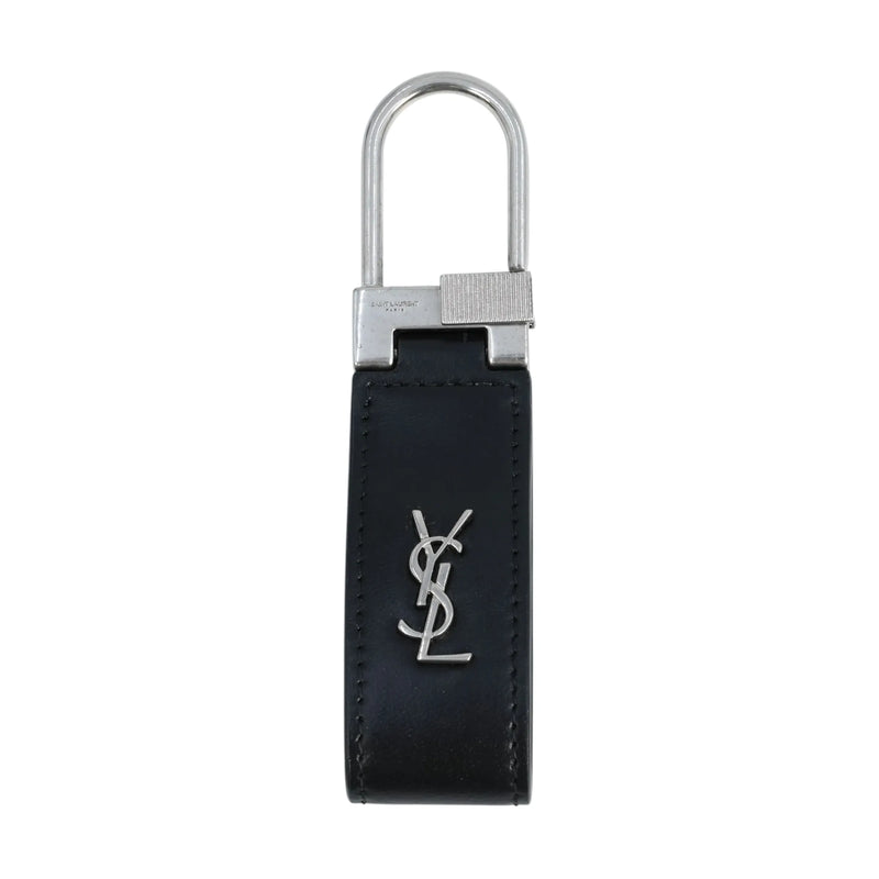 Saint Laurent Tiny Cassandre Keyring - Black