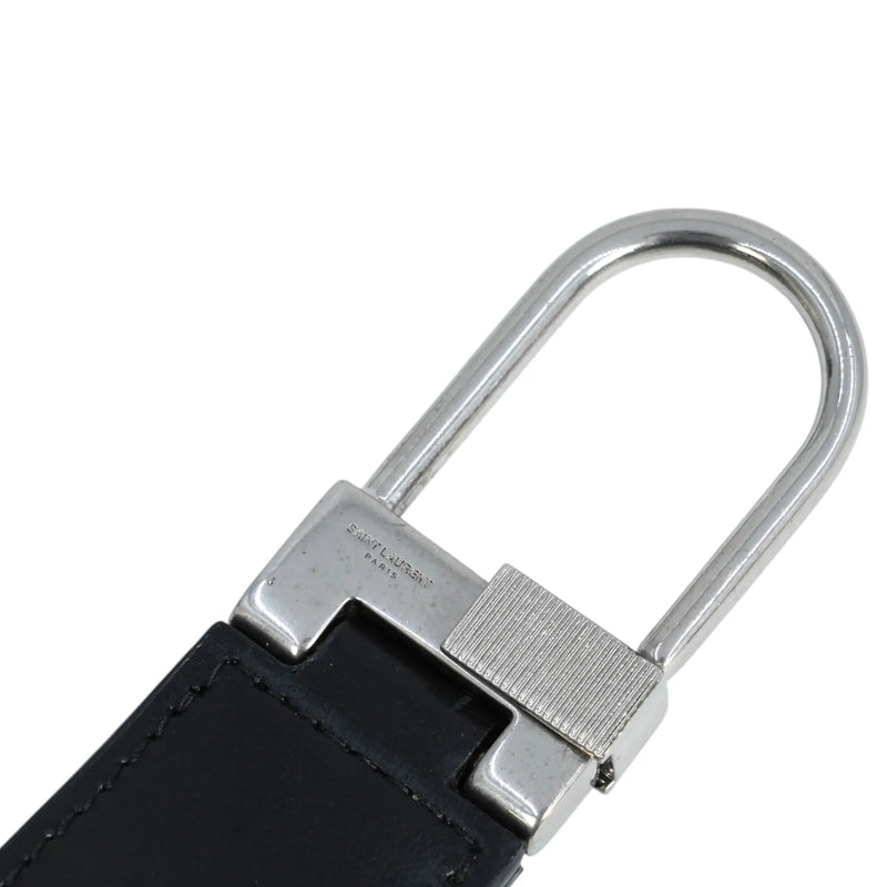 Saint Laurent Tiny Cassandre Keyring - Black