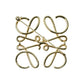 LOEWE Anagram Brooch Accessories - Gold