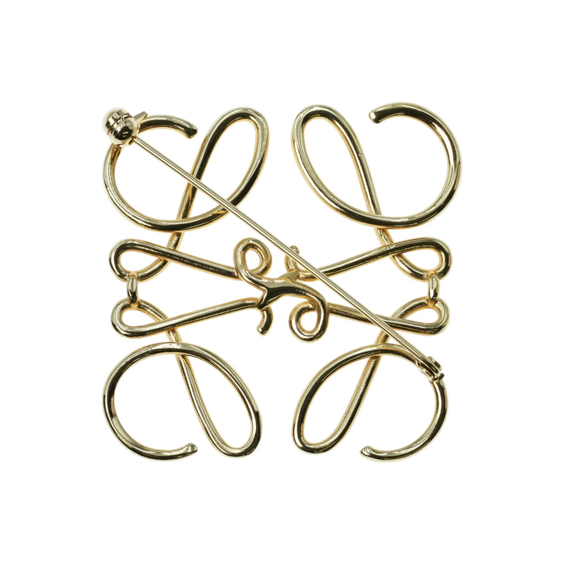 LOEWE Anagram Brooch Accessories - Gold