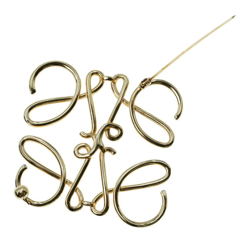 LOEWE Anagram Brooch Accessories - Gold