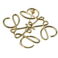 LOEWE Anagram Brooch Accessories - Gold