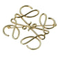 LOEWE Anagram Brooch Accessories - Gold