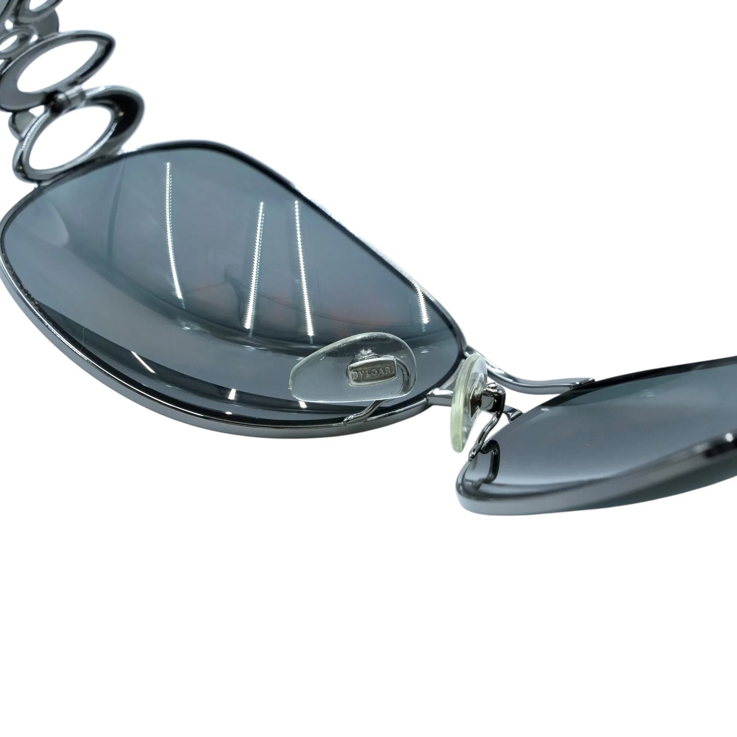 BVLGARI Rhinestone Sunglasses - Silver Frame - 32588