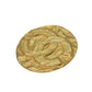 CHANEL CC Logo Round Brooch 95A Accessories - Gold Plated - 5cm