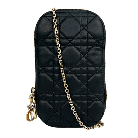 Dior Lady Dior Call‘in Dior Phone Holder - Black