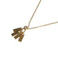 GUCCI Logo Plate 1P Diamond Necklace 18K
