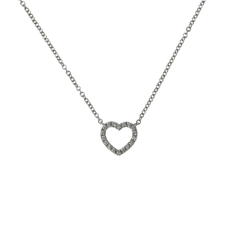 Tiffany Metro Heart Necklace 18KWG