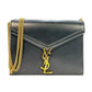 Saint Laurent Cassandra Chain Shoulder Bag - Black