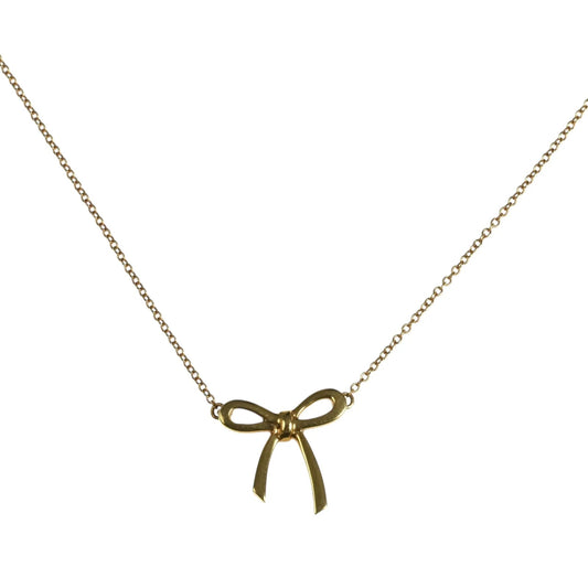 Tiffany Ribbon Necklace 18KYG