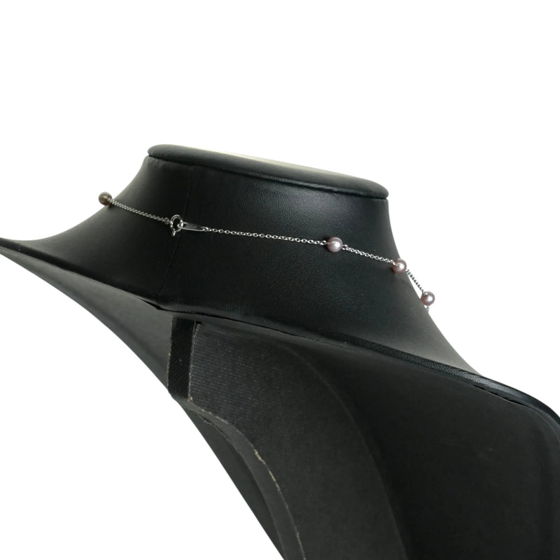 TASAKI Pearl Station Necklace - 18KWG