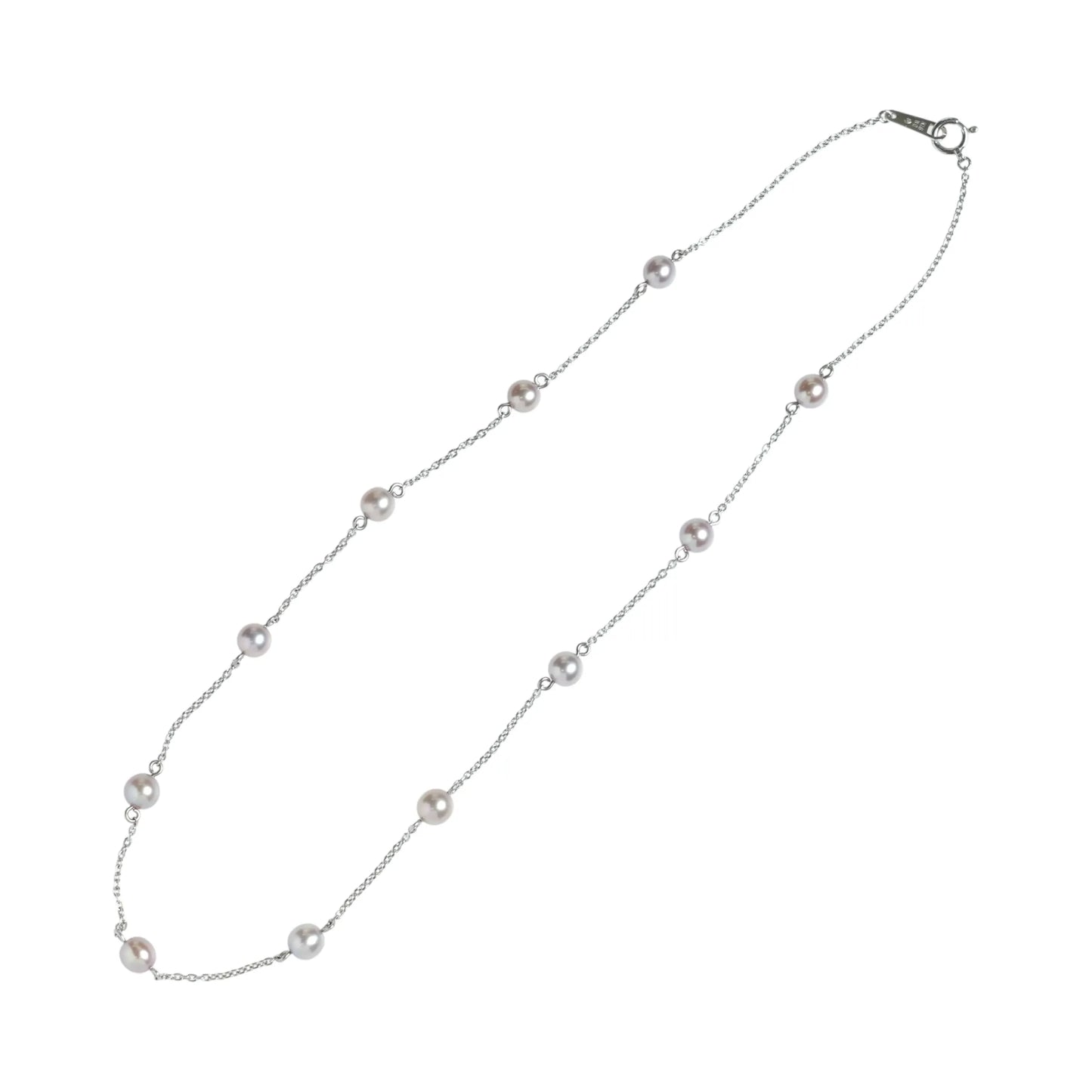 TASAKI Pearl Station Necklace - 18KWG