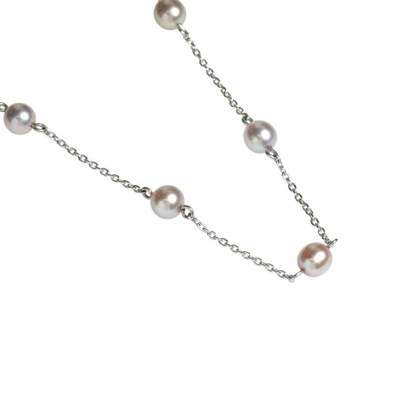 TASAKI Pearl Station Necklace - 18KWG