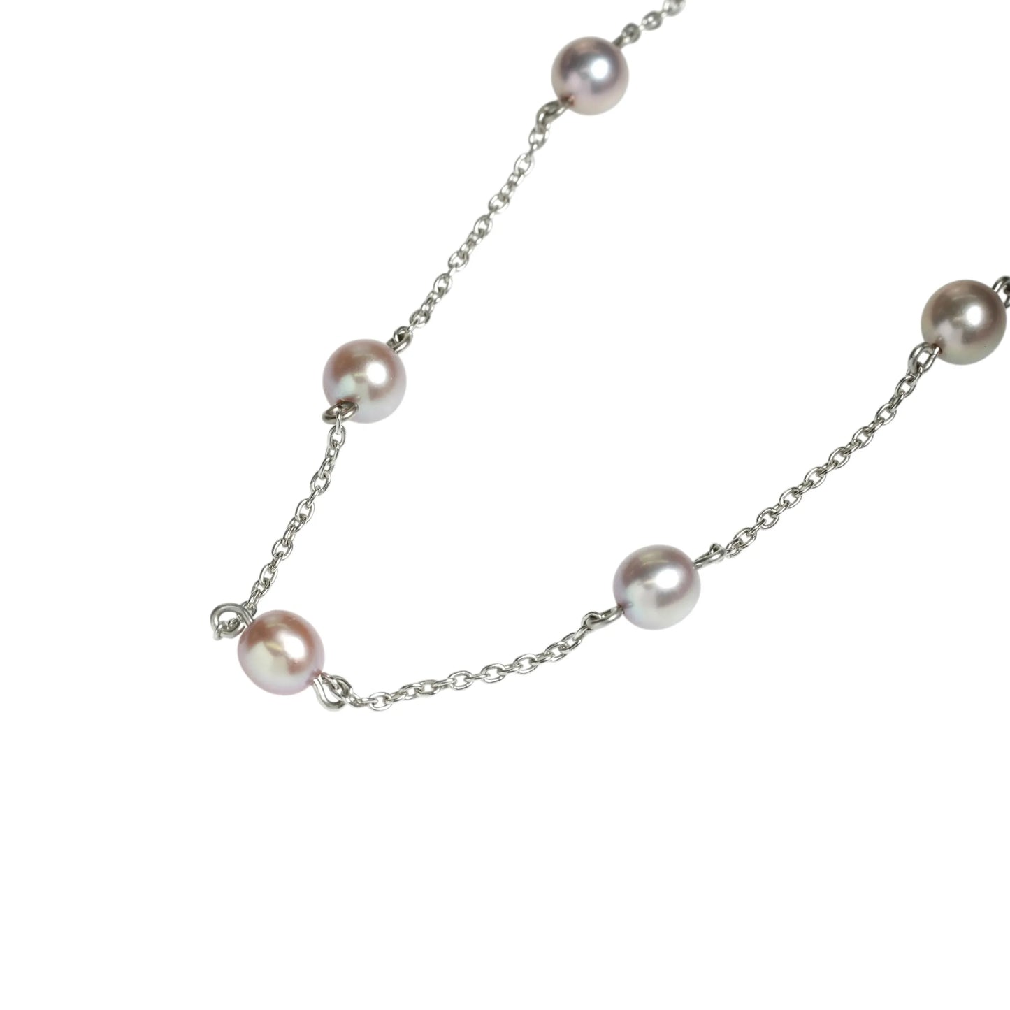 TASAKI Pearl Station Necklace - 18KWG