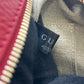 GUCCI GG Canvas and Leather Shoulder Bag - Red
