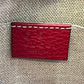 GUCCI GG Canvas and Leather Shoulder Bag - Red