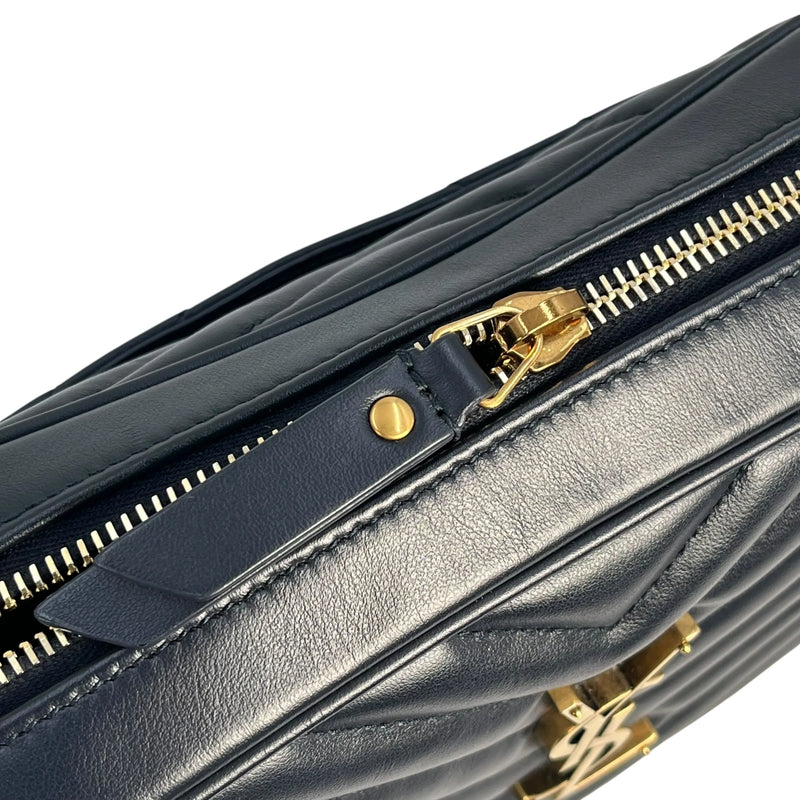 Saint Laurent Lou Medium Shoulder Bag - Navy