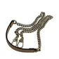GUCCI Interloking G Chain Shoulder Bag Hand Bag - Beige