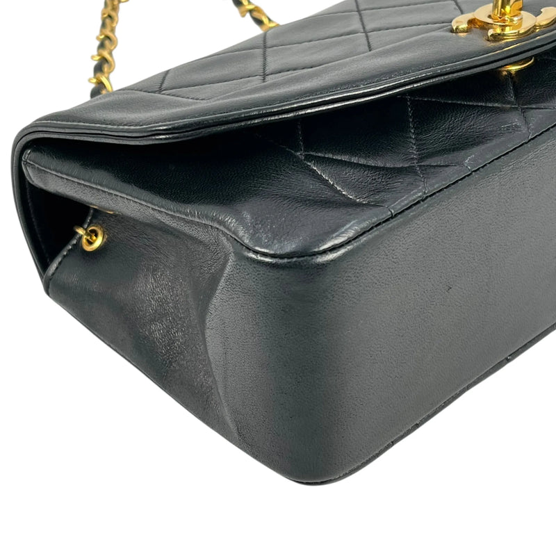 CHANEL Diana Flap 22 Chain Shoulder Bag - Black