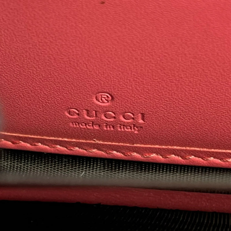 GUCCI GG Marmont Metelasse Zipped Around Long Wallet - Pink