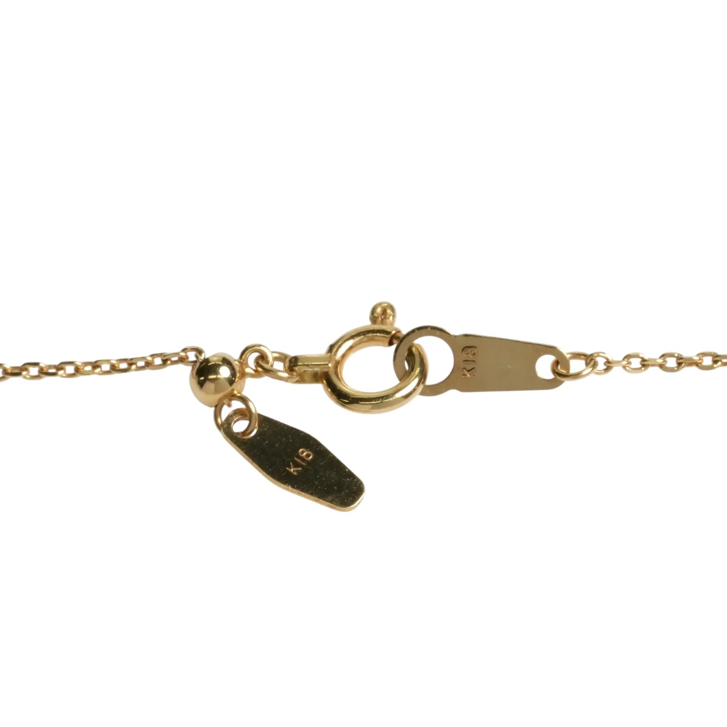 Half Flower Motif Necklace D2.01/D0.54 - 18KYG