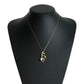 Half Flower Motif Necklace D2.01/D0.54 - 18KYG