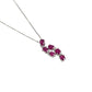 Ruby and Diamond 0.05 Necklace - 18KWG