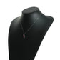 Ruby and Diamond 0.05 Necklace - 18KWG