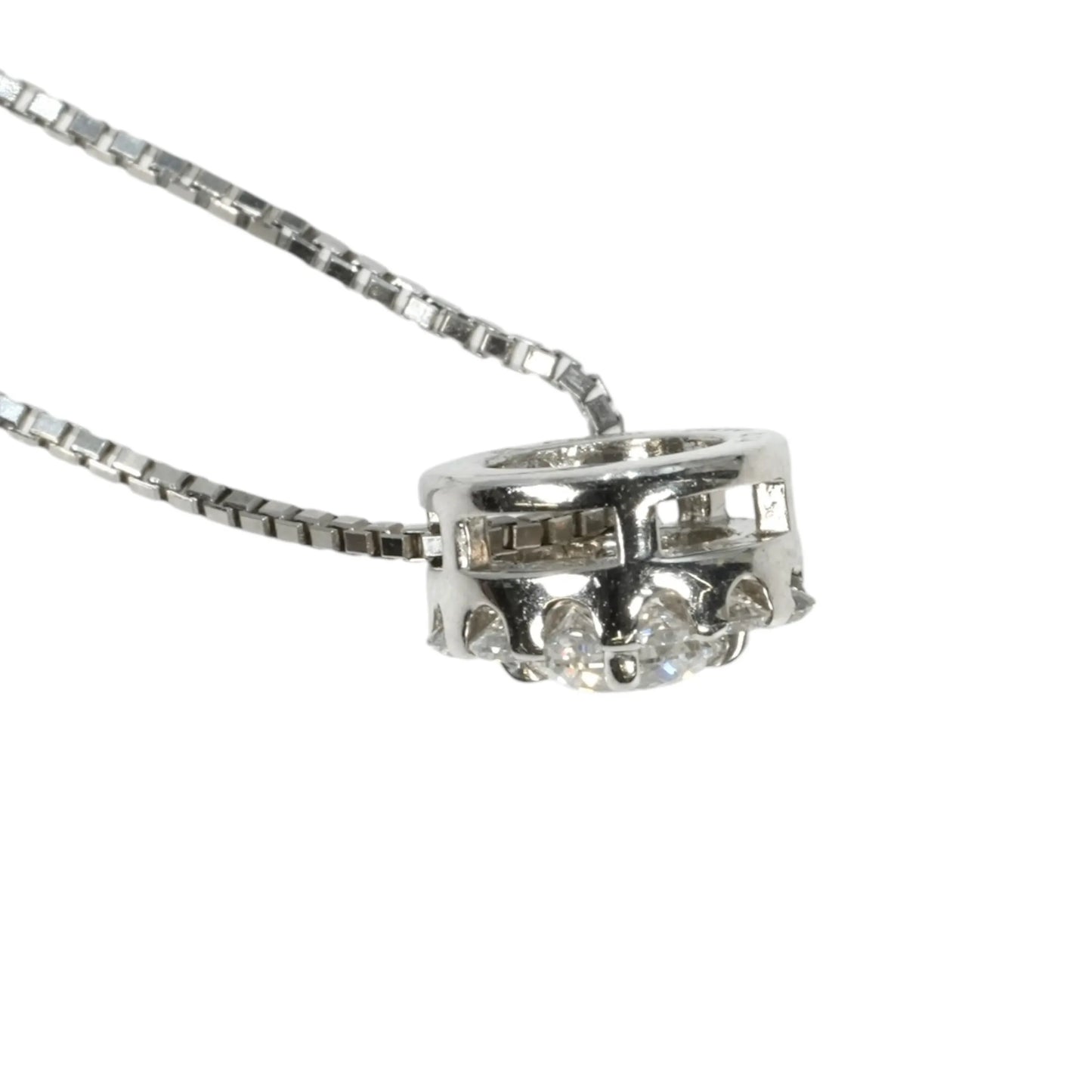 Diamond 0.214 0.14 Necklace - Pt900/Pt850