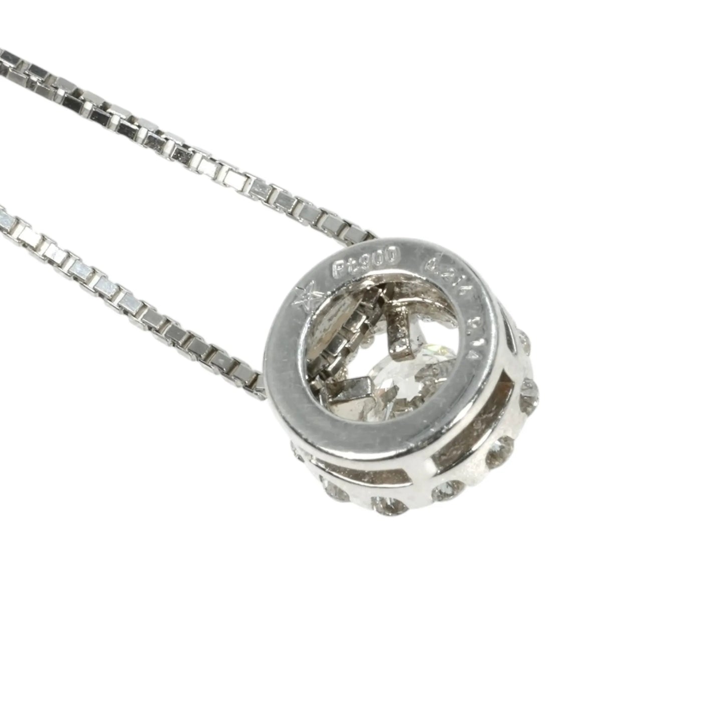 Diamond 0.214 0.14 Necklace - Pt900/Pt850