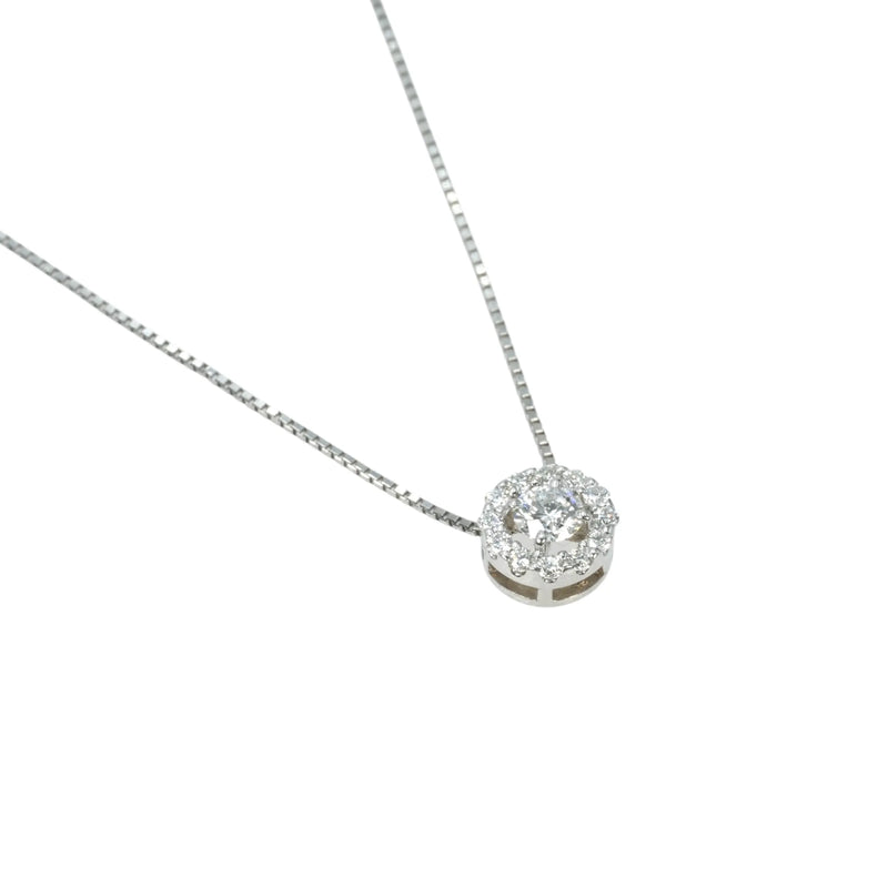 Diamond 0.214 0.14 Necklace - Pt900/Pt850