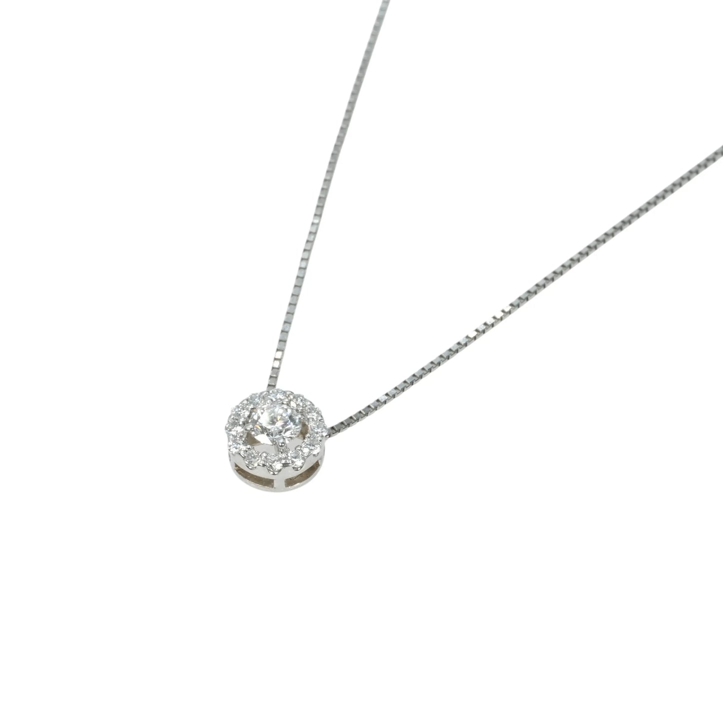 Diamond 0.214 0.14 Necklace - Pt900/Pt850