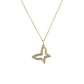 Butterfly Diamond 0.19 Necklace - 18KYG