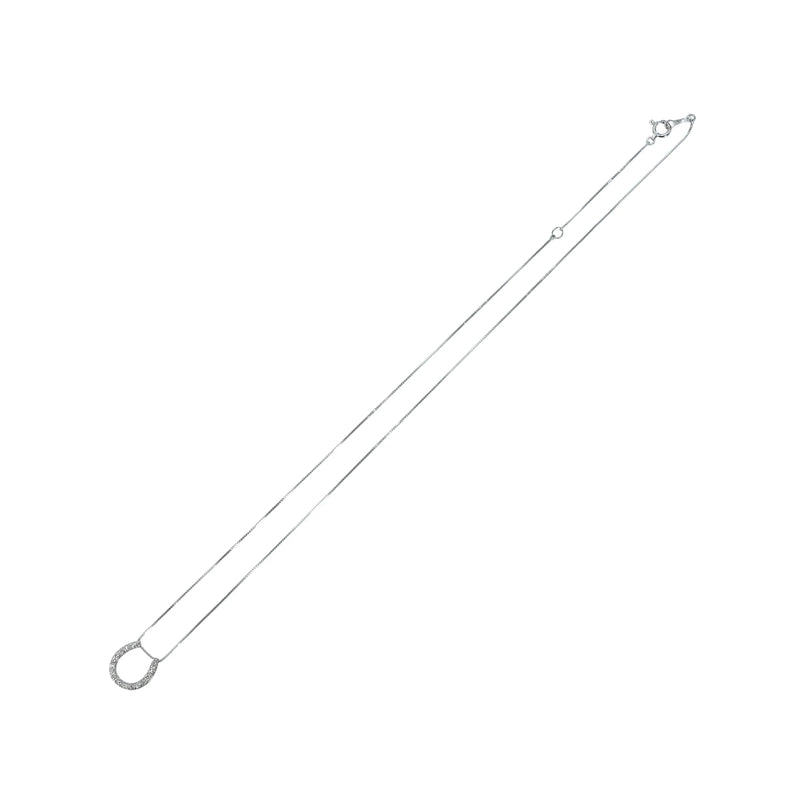 Horseshoe Necklace - 18KWG
