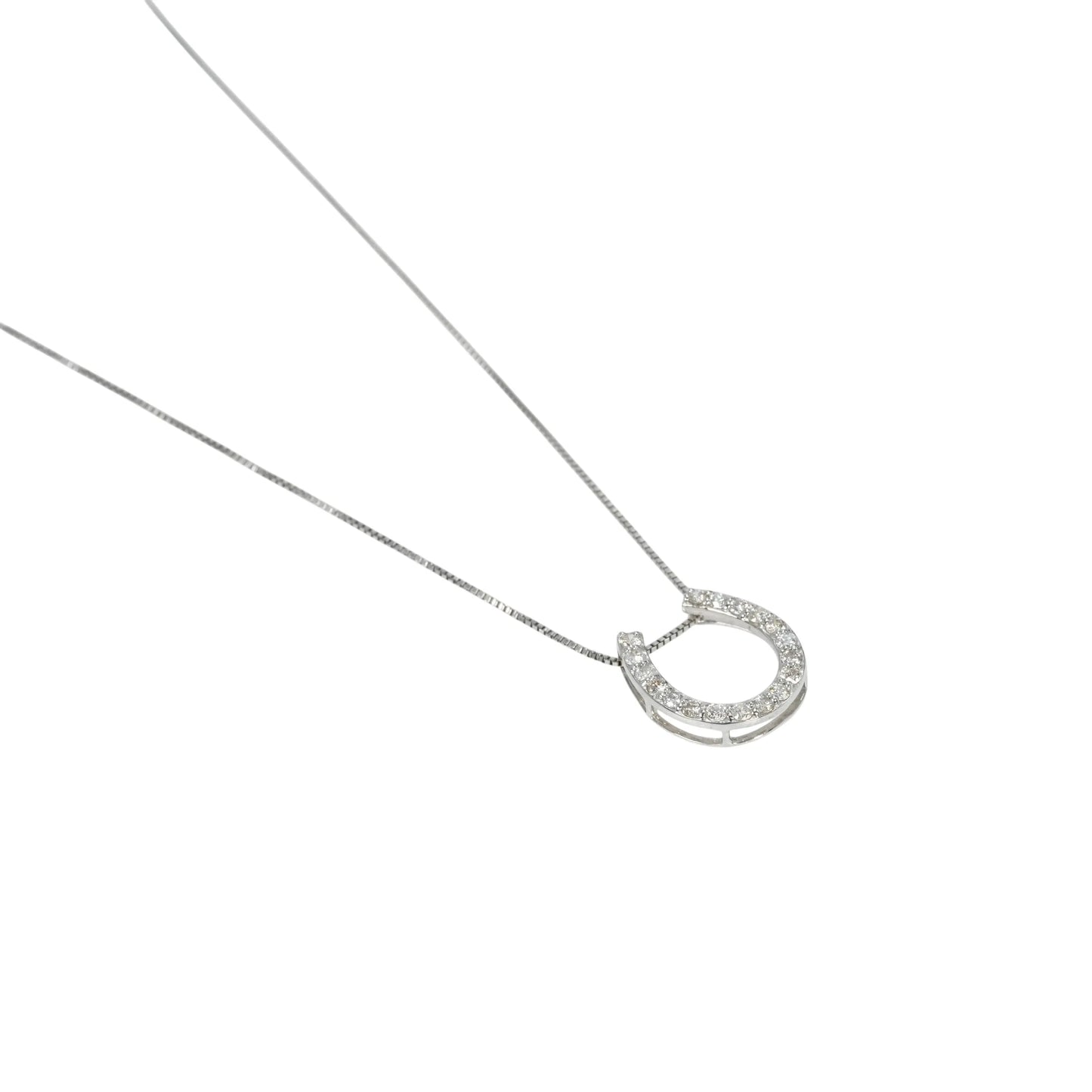 Horseshoe Necklace - 18KWG
