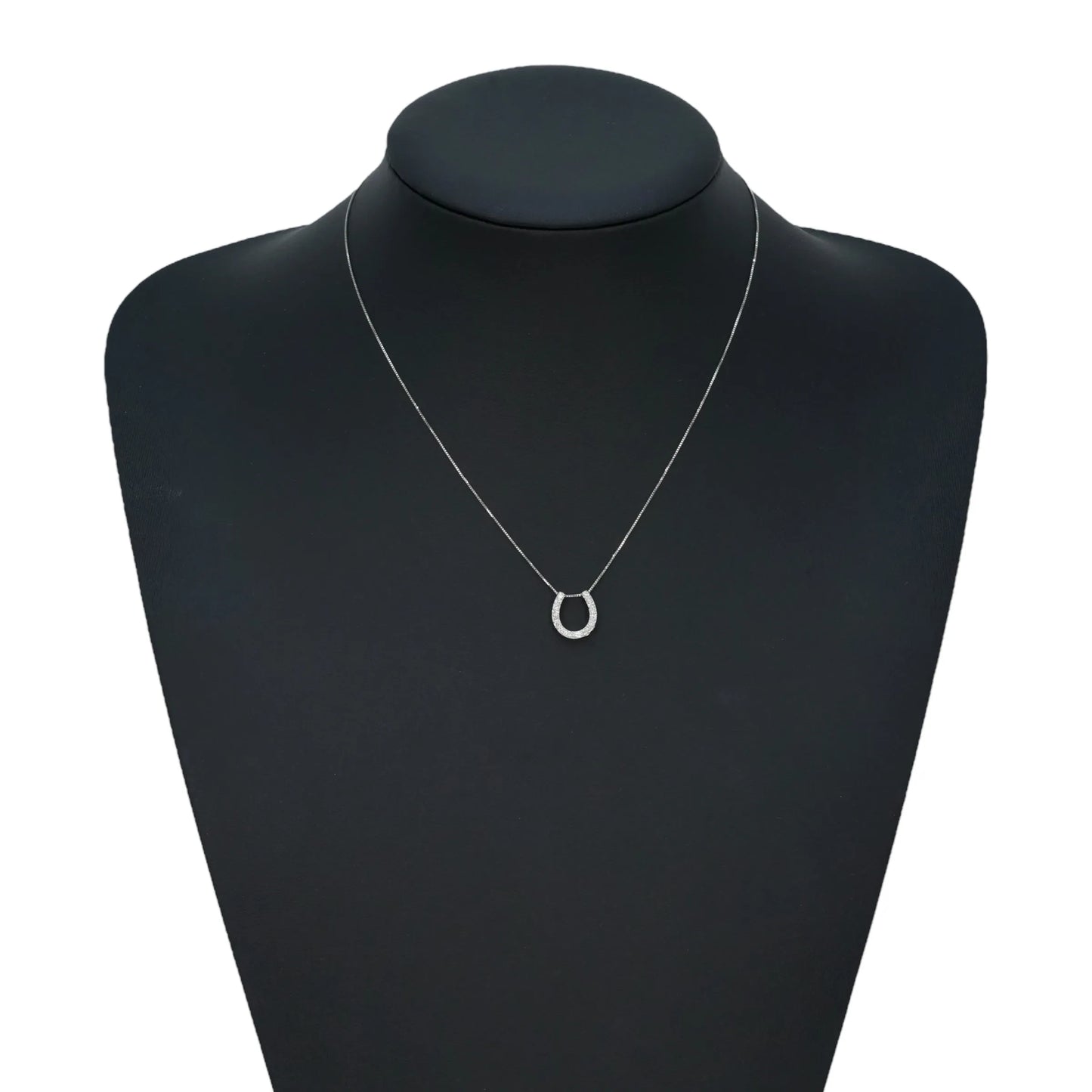 Horseshoe Necklace - 18KWG