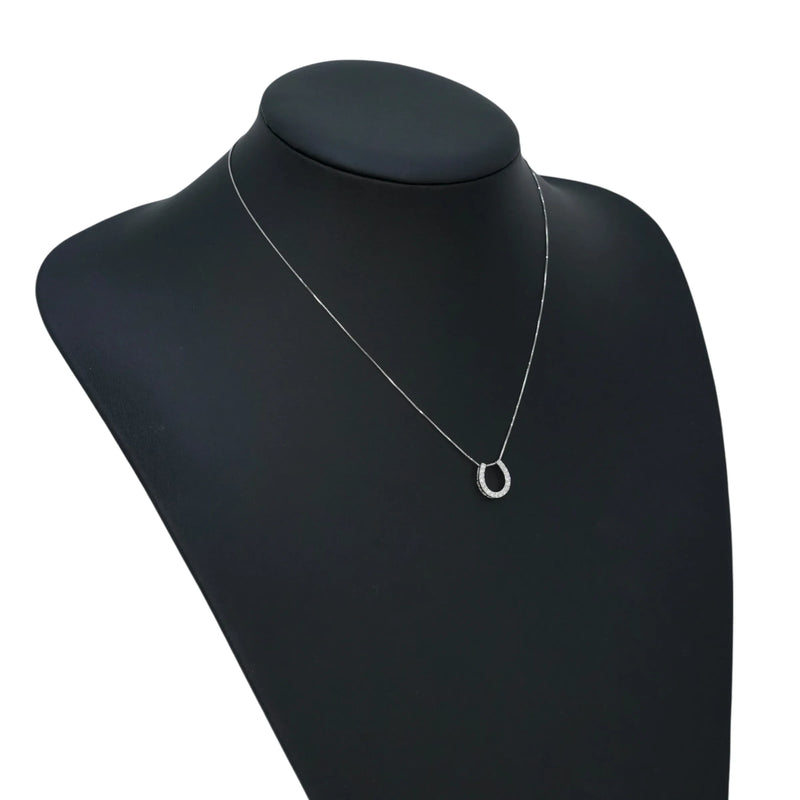 Horseshoe Necklace - 18KWG