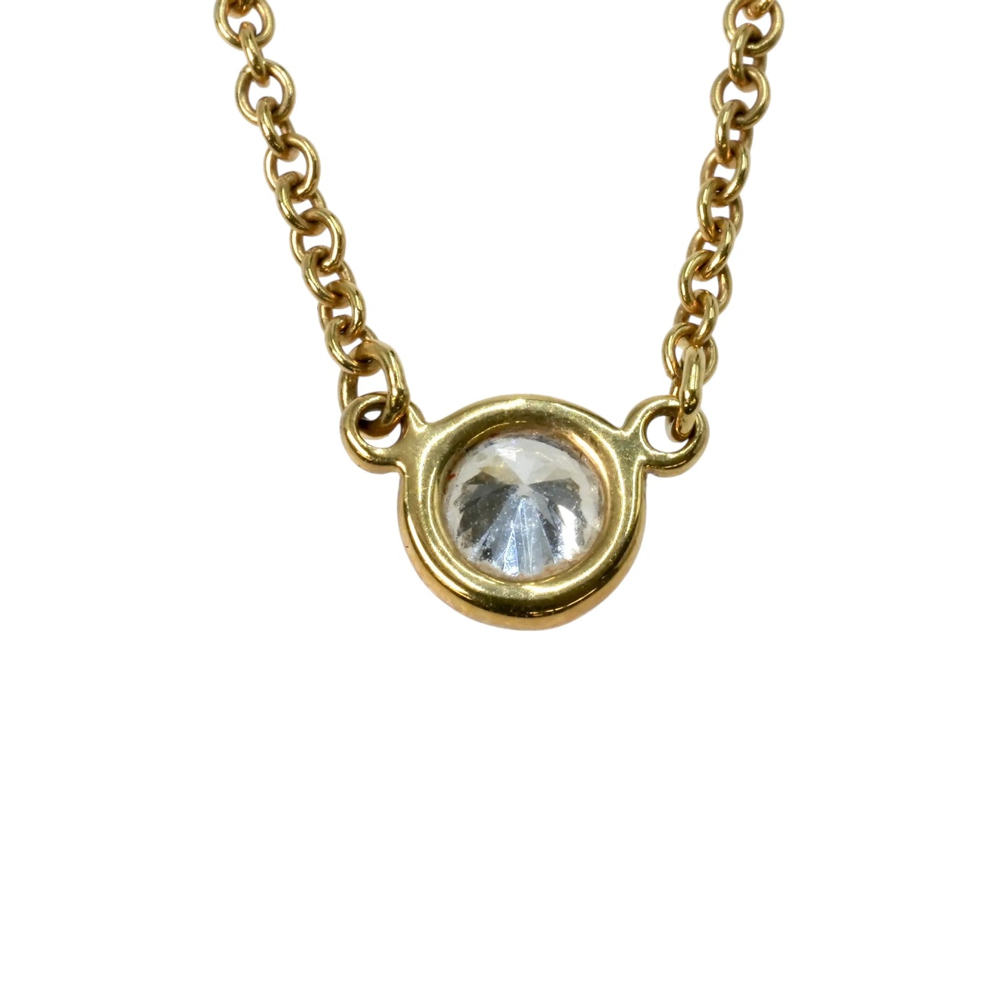 Tiffany By The Yard Diamond 0.12 Necklace - 18KYG - 33295