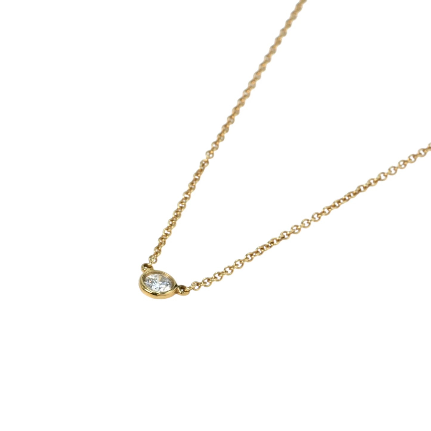 Tiffany By The Yard Diamond 0.12 Necklace - 18KYG - 33295
