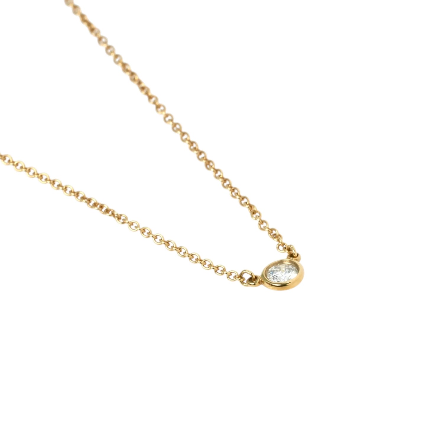 Tiffany By The Yard Diamond 0.12 Necklace - 18KYG - 33295