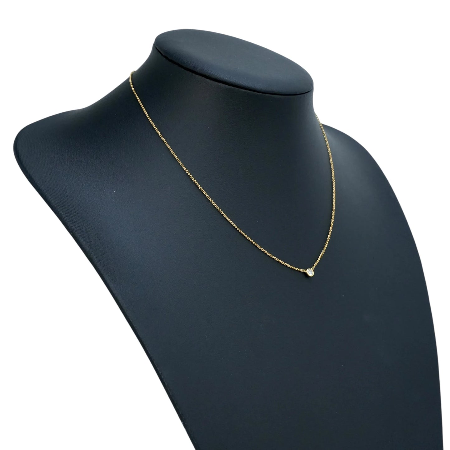 Tiffany By The Yard Diamond 0.12 Necklace - 18KYG - 33295