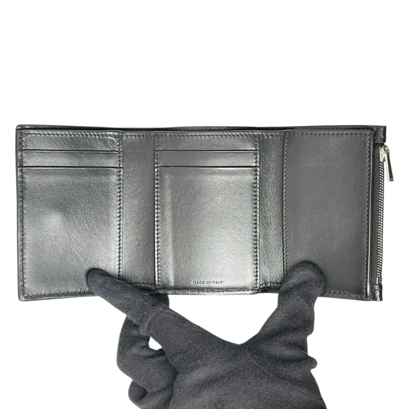 CELINE Fine Strap Compact Wallet - Black 