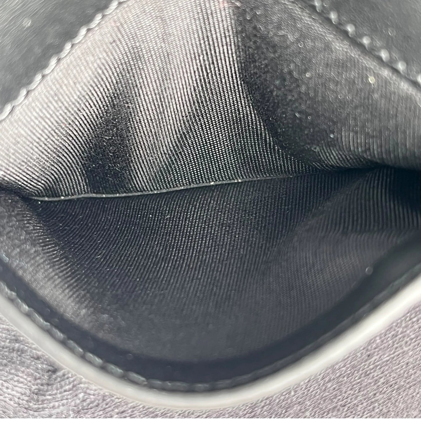 CELINE Fine Strap Compact Wallet - Black 