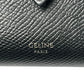 CELINE Fine Strap Compact Wallet - Black 