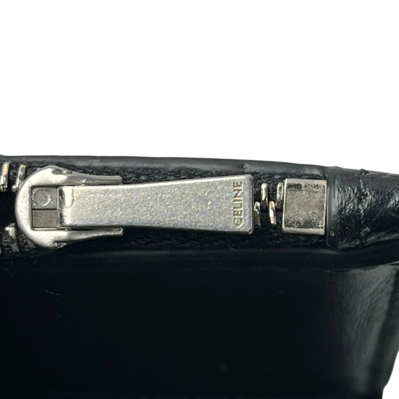 CELINE Fine Strap Compact Wallet - Black 