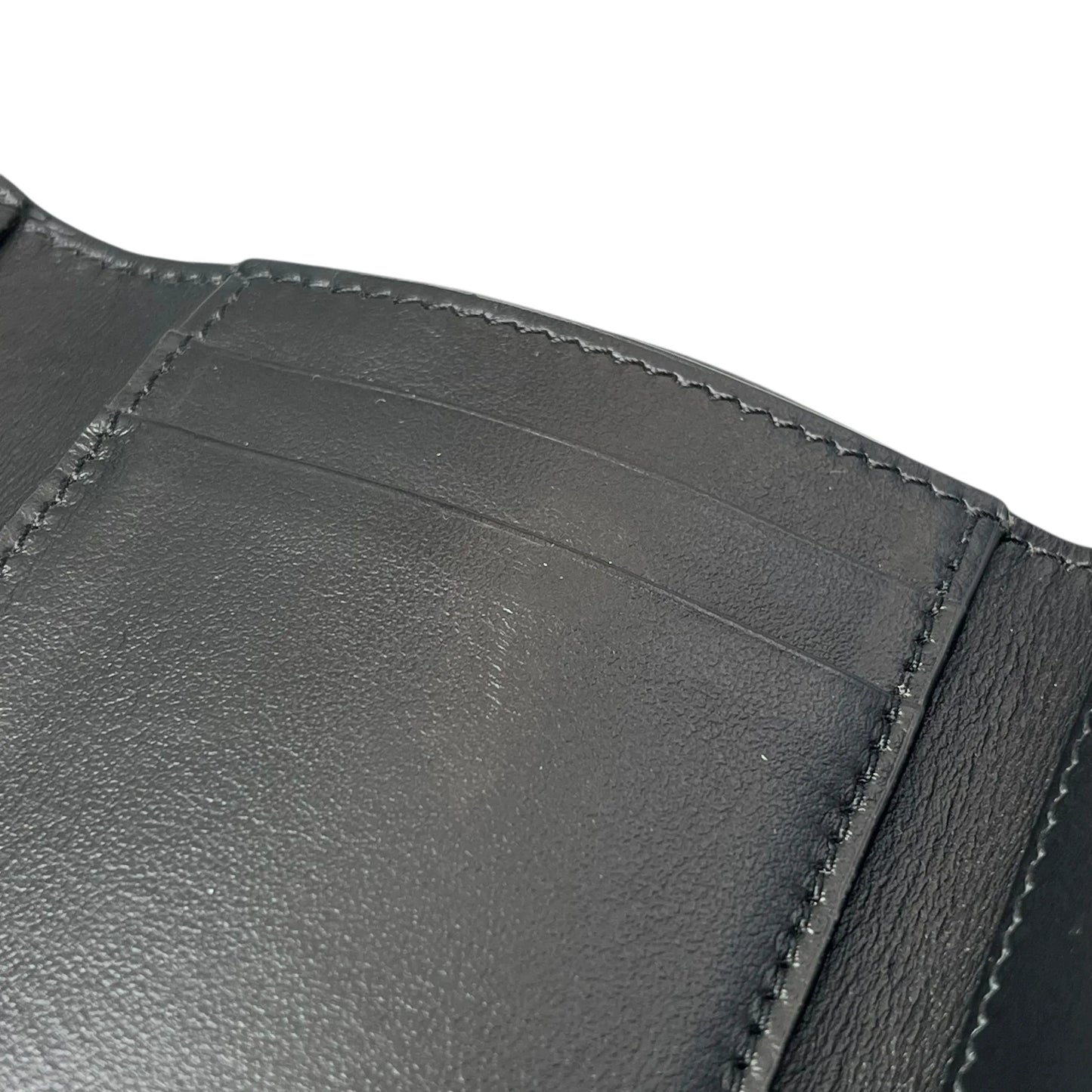 CELINE Fine Strap Compact Wallet - Black 