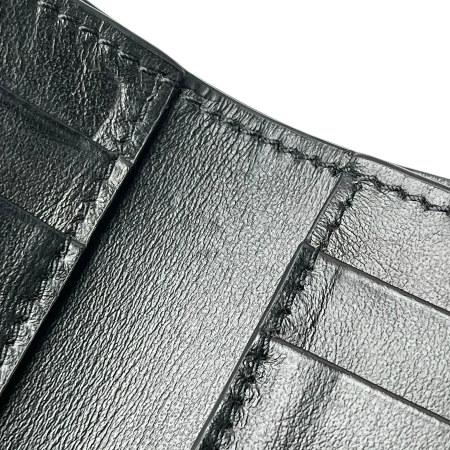 CELINE Fine Strap Compact Wallet - Black 