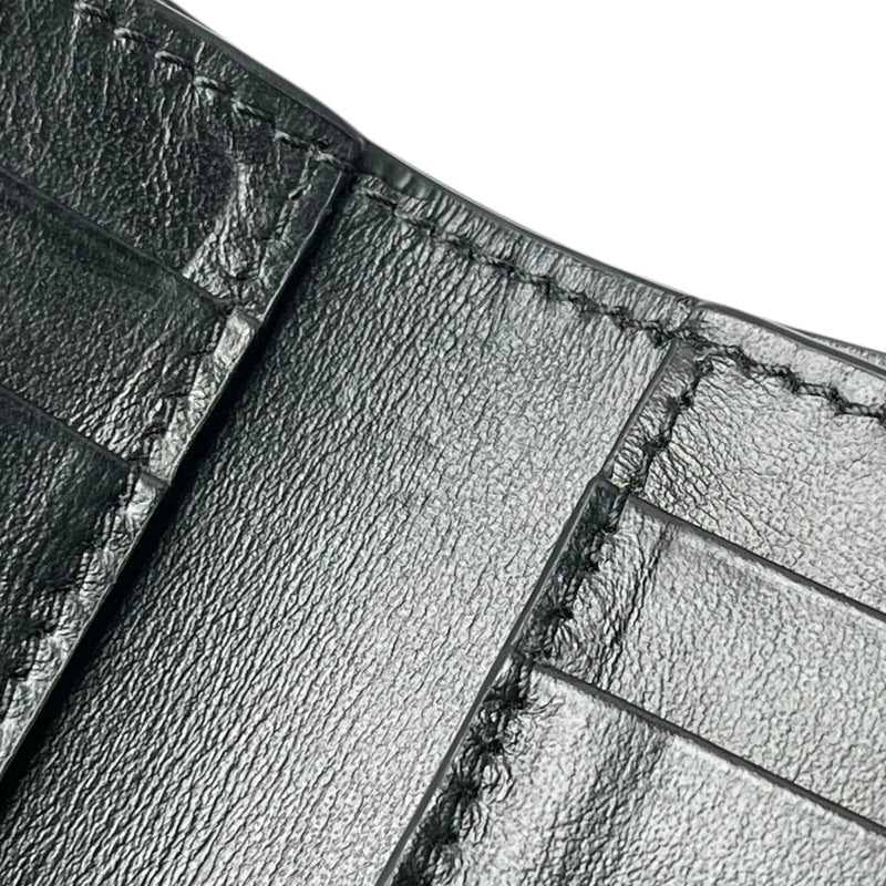 CELINE Fine Strap Compact Wallet - Black 