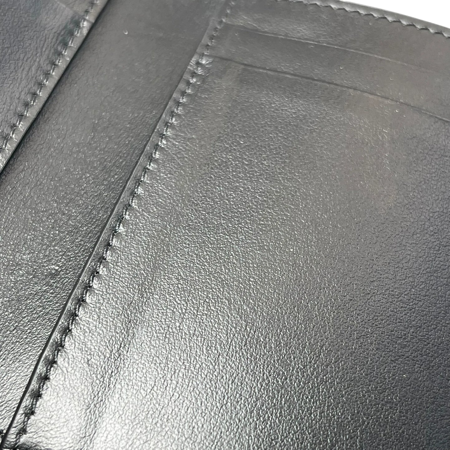 CELINE Fine Strap Compact Wallet - Black 