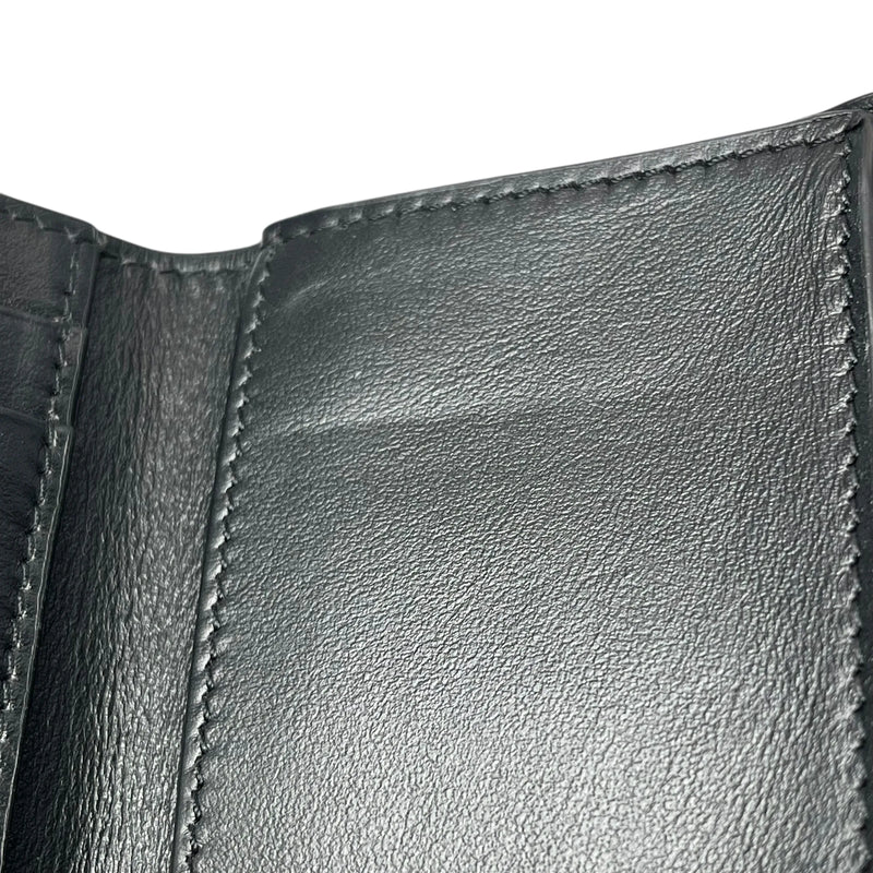 CELINE Fine Strap Compact Wallet - Black 